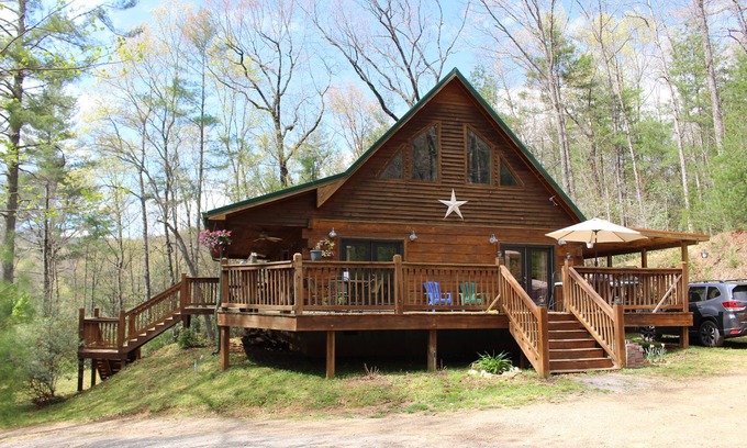 Murphy Cabin | Quiet Mountain Cabin Ideally Situated on 10 private wooded acres, Murphy, NC