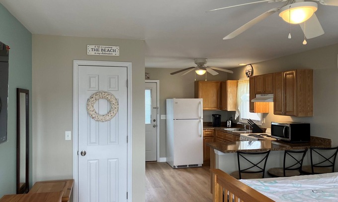 Seaside Heights Apartment | Quiet North End - Studio Unit, Super Private + Off Street Parking!