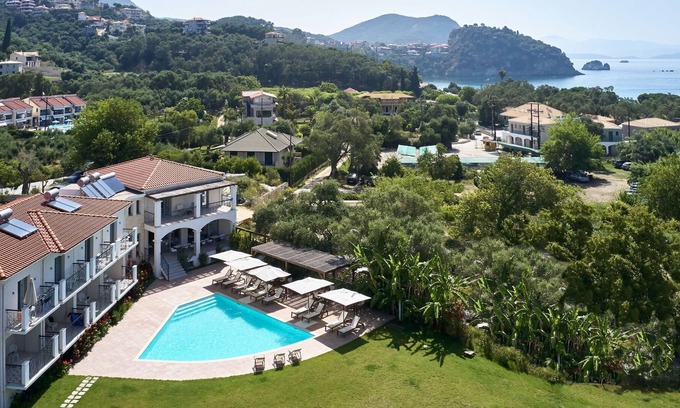 Parga Apartment | R 1181 Olivia Apartment with Marvellous view of the Pool or the Garden