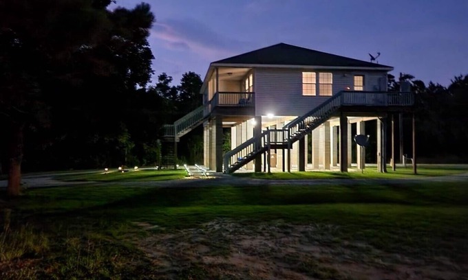 Pass Christian House | Raised 3 bed 2 bath house with canal access to Wolf River