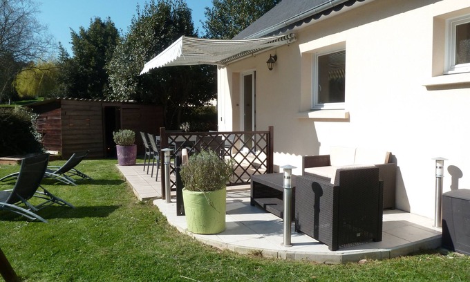 Treveneuc House | Recently built house, nice setting, 500 m from sea, at heart of pedestrian hill