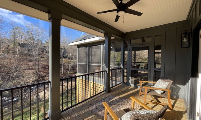 Stephens House | Recently renovated home in a quiet wooded setting overlooking a lovely creek.