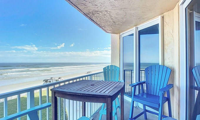 New Smyrna Beach Condo | Recently Updated Oceanfront Condo! Views & a Pool