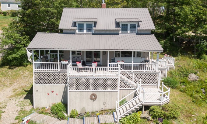 Bayville Cottage | Redbird Cottage. Charming respite w/large wrap-around porch and ocean views