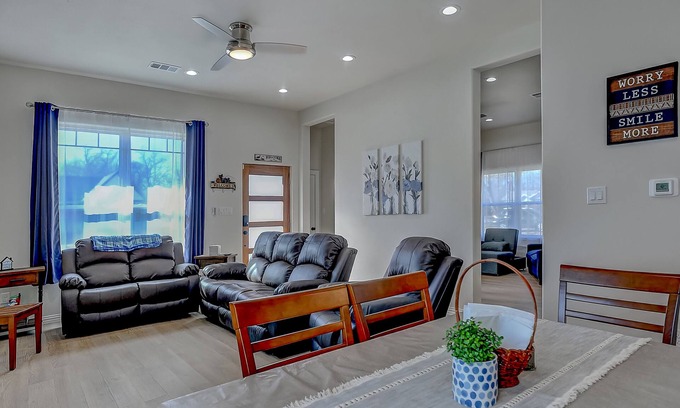 Denison House | "Reel Time" All set up for a family of up to 8!