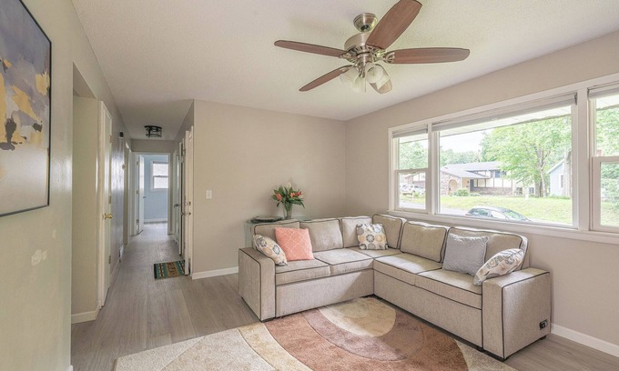 Fridley Apartment | Relax with the family in a newly renovated and furnished upper level duplex.