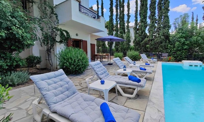 Agii Anargiri Villa | Relax with the whole family at this peaceful place to stay.