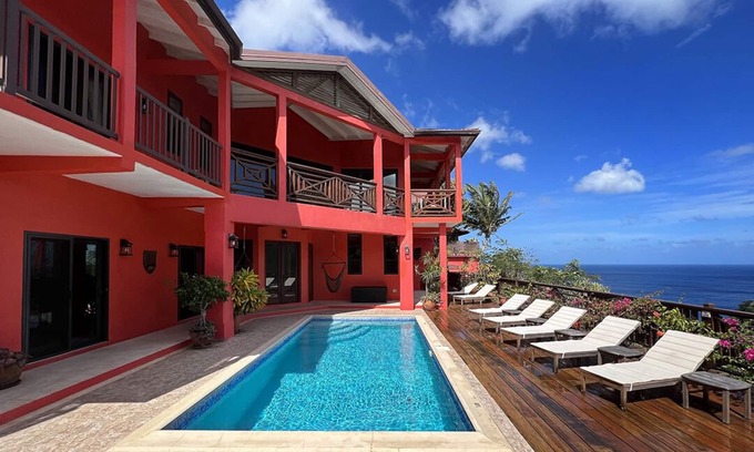 Marigot Bay Villa | Relaxed Elegance - Private Custom Villa Overlooking Marigot Bay & Caribbean Sea
