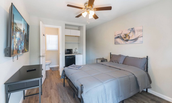 Greater Third Ward Apartment | Relaxing 1-Bedroom APT w/Queen Bed & Bath