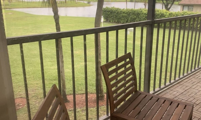 Weston Apartment | Relaxing view to the Golf course.