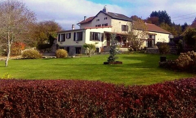Auriat House | Renovated barn, Master bedroom, bedroom with 2 singles and mezzanine double bed