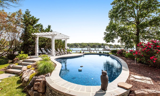 Annapolis House | Renovated dog-friendly bayfront home with private hot tub & pool, grill, & dock