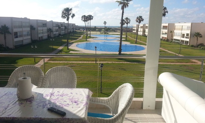 Casablanca Apartment | Residence Ola Blanca1 vue piscines (near sidi rahhal 10km)
