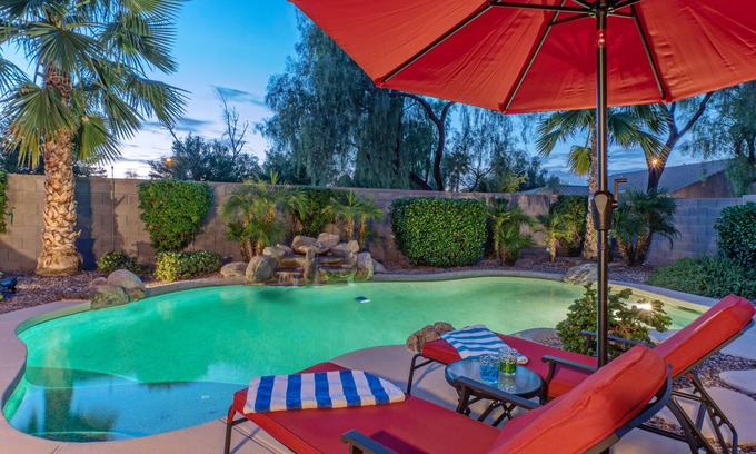Power Ranch House | Resort Amenities: Pvt Htd POOL, Putt Green, Patio & Gas Grill & Fire Tbl, TVs All BRs,
