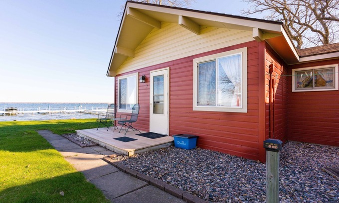 Battle Lake House | Resort Living on 175ft of Sandy Beach on Ottertail Lake, MN.- Cabin #1
