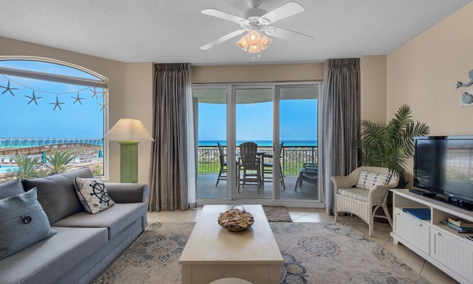 Sugar Beach Condo | Rest-A-Shore - Clean and Spacious - Gulf Front with Pool