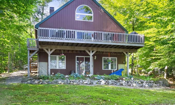Lucerne-in-Maine Cabin | Retreat with Dock and Stunning Lake Views, Only 35 Miles from Bar Harbor
