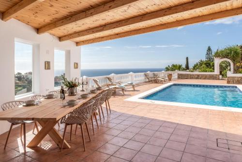 Almunecar Villa | Retreat with sea views & private heated pool!