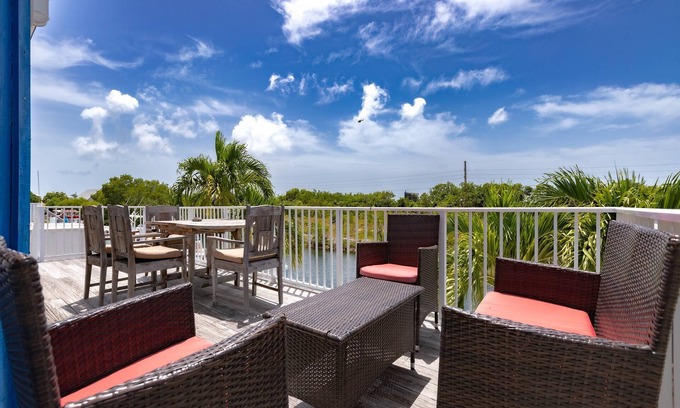 Pine Channel Estates House | Rising Sun: Unique, Round Canal Home on Big Pine Key, Offering Dock & Dog-Friendly Accommodations!