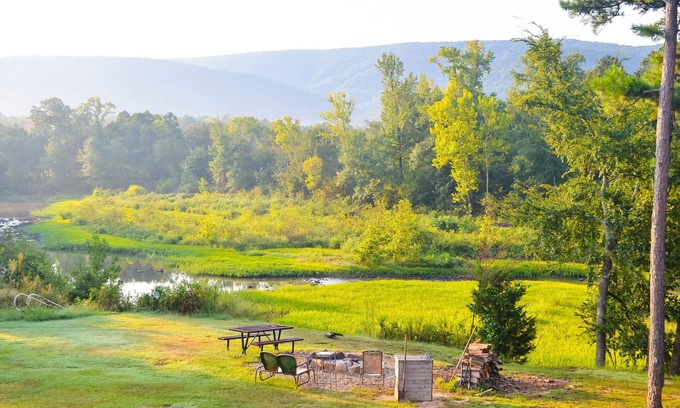 Nashoba Cabin | River Front Lodging Hot Tub after June 20 Kayak & Fish at RiverBird Lodging!