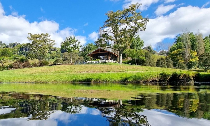 Waitomo District Cabin | River Song Cabin Luxury Studio Nature Escape