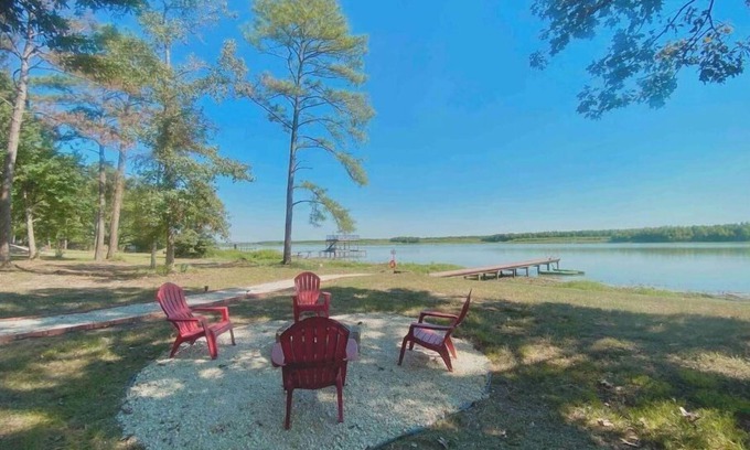 Trinity House | Riverfront home with hot tub, playground, kayaks, and amazing panoramic views!