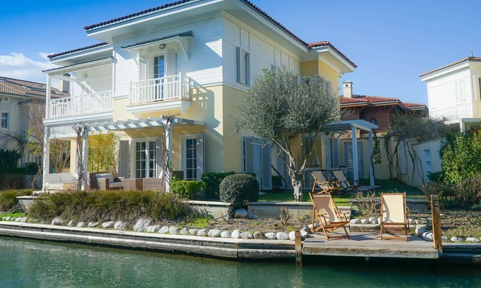 Gocek Villa | Romantic Canal Villa. Private Dock & Beach Access