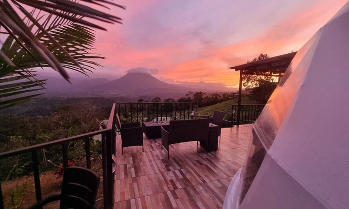 Monterrey Cottage | Romantic Domes With Breathtaking Views of Arenal Volcano