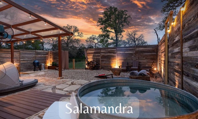 Wimberley House | Romantic Tiny Luxury Retreat w/pool & sauna