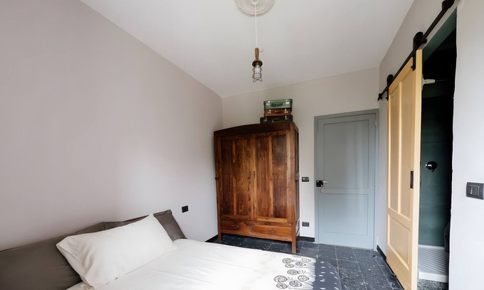Bormida Apartment | Room 'Patata Viola' with Mountain View, Wi-Fi and Air Conditioning