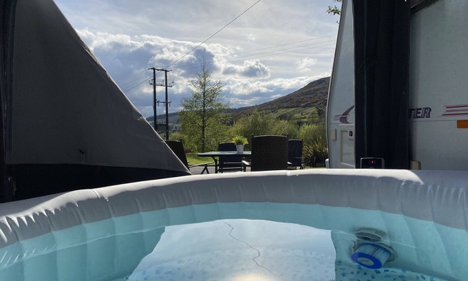Newry Cabin | RostrevorValley Caravan Experience Private HotTub