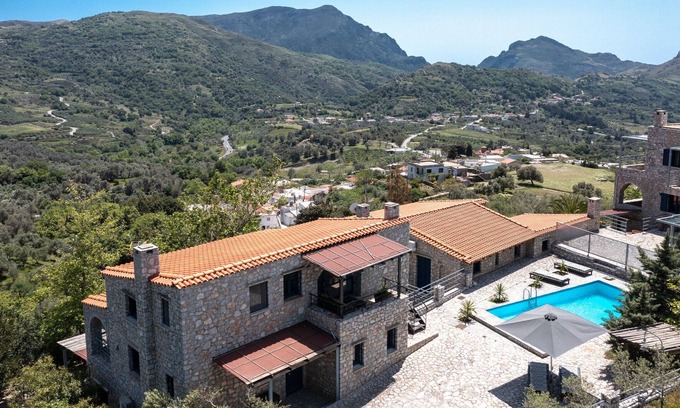 Lampini Villa | Rozare,serene villa,pool,Near taverns,Crete,Greece