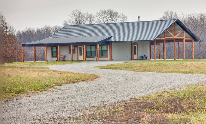 Drexel Cabin | Rural Drexel Cabin on 30 Acres: Unplug + Unwind!