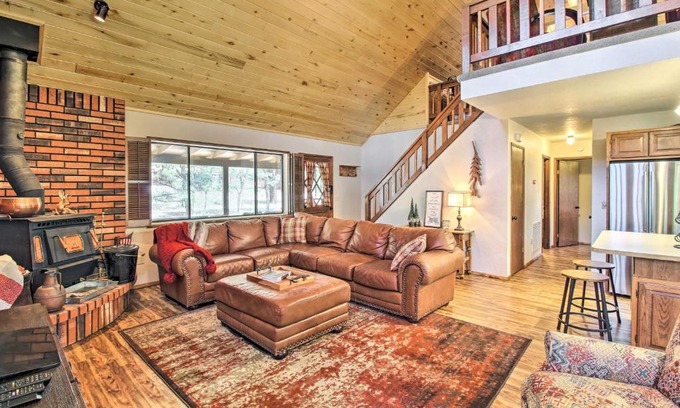 Overgaard House | Rustic, Forest-View Retreat in Heber-Overgaard!