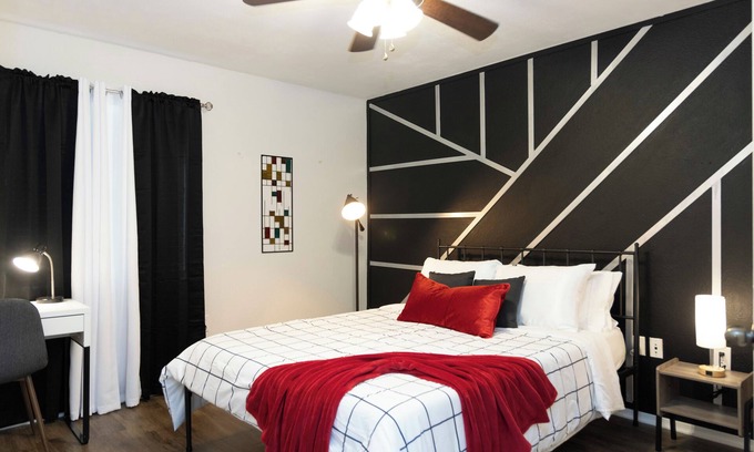 Gainesville Apartment | Rustic Luxe Loft: A King Bed Hideout with Edge