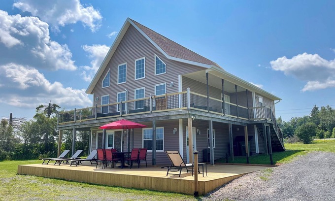 Rusticoville House | Rustico View Retreat- NEW rental, Perfectly located 4bdrm with wraparound deck