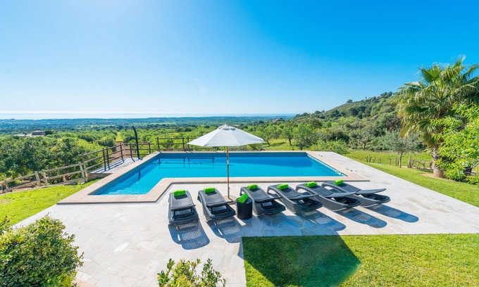Felanitx Villa | SA ROCA BLANCA - Amazing villa with private pool and breathtaking views. Free WiFi