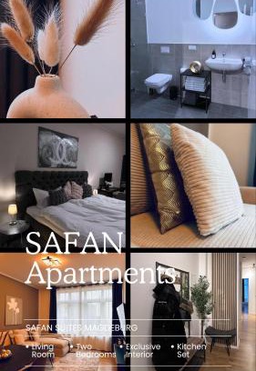 Magdeburg Apartment | SAFAN Suites I Elbnah I Balkon I Uniklinik I Parkplatz