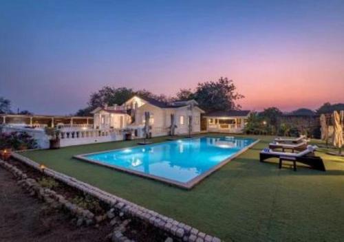 Alibaug Villa | SaffronStays Brunton House, Alibaug - luxury pool villa near Awas Beach