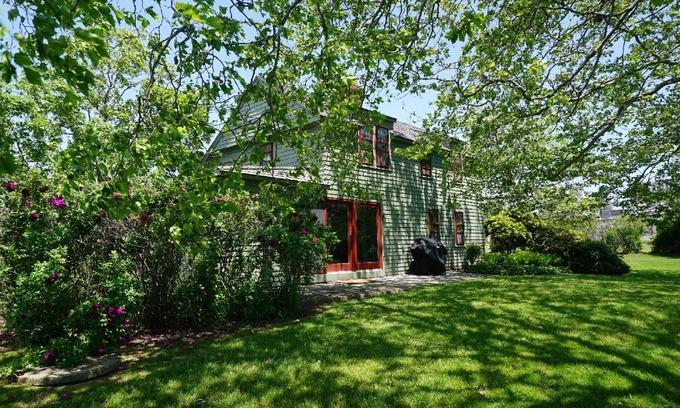 Little Compton House | Sakonnet Point water view home with 8 minute walk to idyllic private beach