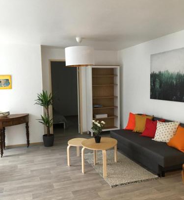 Mulhouse Apartment | SAMBA appartement de charme 5 pers, arrière cour, patio