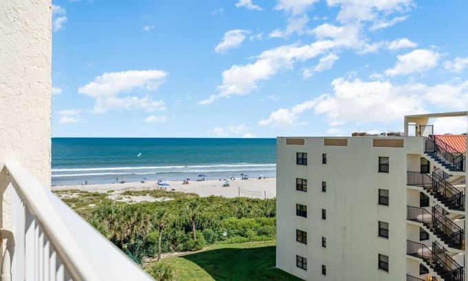 Cocoa Beach Condo | Sandcastles condo 614, great side ocean view and fantastic reviews