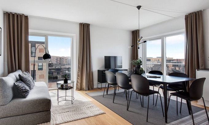 Orestad Apartment | Sanders Arena - Chic 3-Bdr Apt Close to Metro