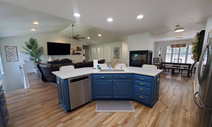 Garfield House | Sandman's-Private Lakefront-Very Nice Home; Beautiful Yard; Playground for Kids