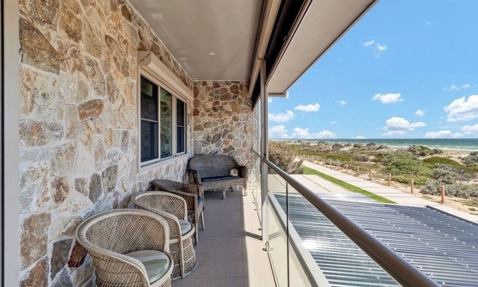 West Lakes Shore House | Sandpiper Retreat Breathtaking Beachfront Panorama