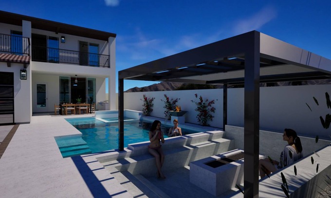 La Quinta Cove House | Santa Barbara-Style Desert Retreat