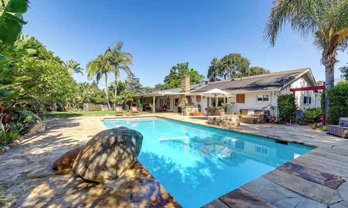 Santa Barbara House | Santa Barbara Vacation Rental w/Pool & Hot Tub!