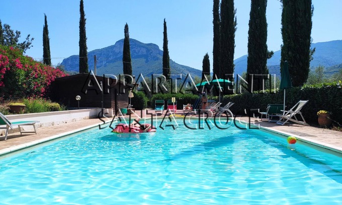 Precetto Apartment | SANTA CROCE - TORRE: Three-room apartment in farmhouse with pool, Marmore Falls