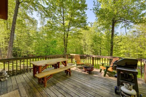 Saranac Lake House | Saranac Lake Cabin with Deck Pets Welcome!