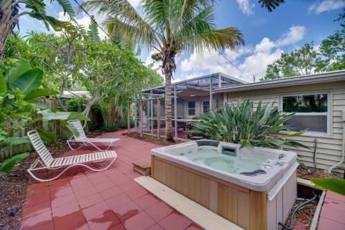Sea Park Homes House | Satellite Beach Sunshine House with Hot Tub!